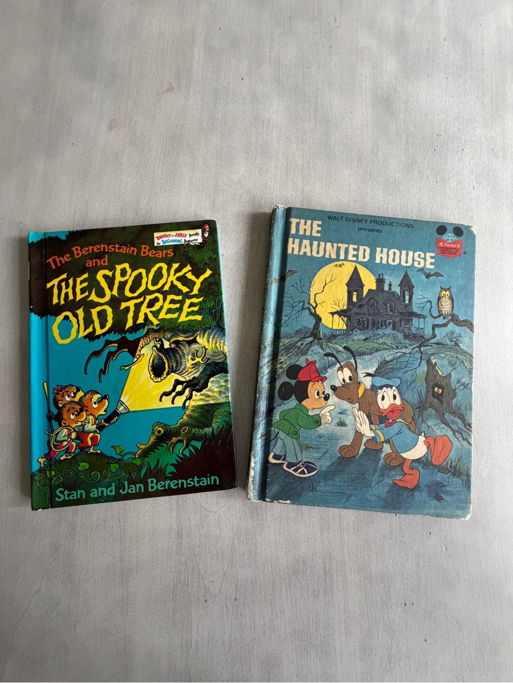 Vtg Halloween books (2) . Seuss Bernstein Bears & Disney’s The Haunted Hous